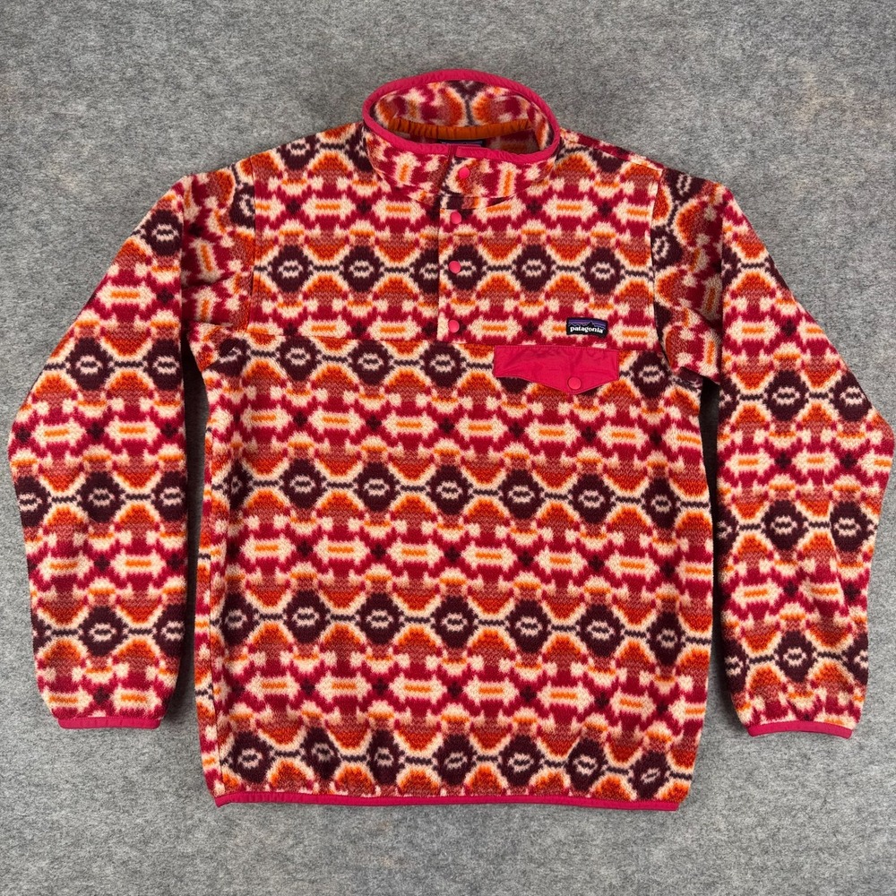 Patagonia Synchilla Lightweight Snap-T Pullover Jeweled Berry 25455 Womens S